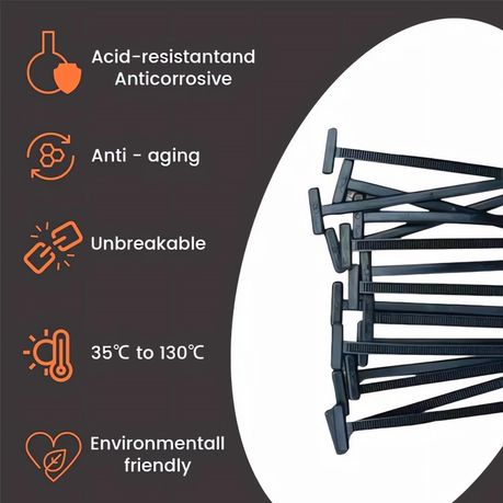 100Pcs Nylon Universal Cable Tie Buckle variant image 3