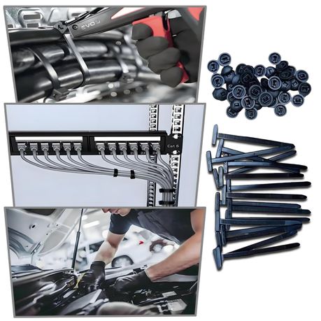 100Pcs Self-locking Nylon Cable Ties for Car Repair, Home Cable Management variant image 3