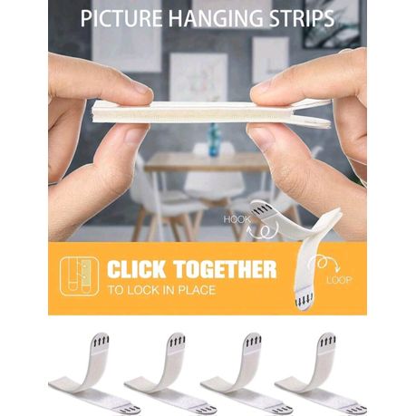 12 piece Picture Hanging Strips Hook and Loop Tape Picture Hanger -16x70mm variant image 3