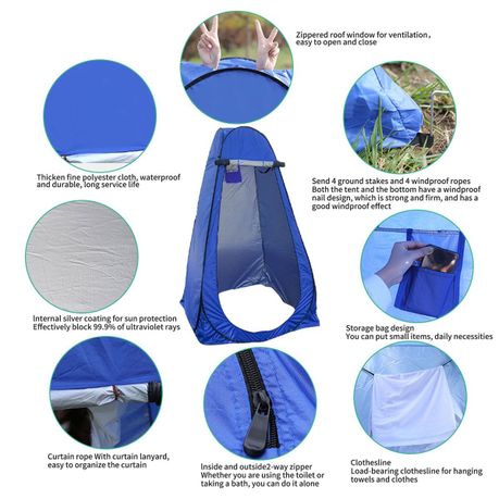 120L x 120W x 190H Portable Tent House for Camping variant image 7