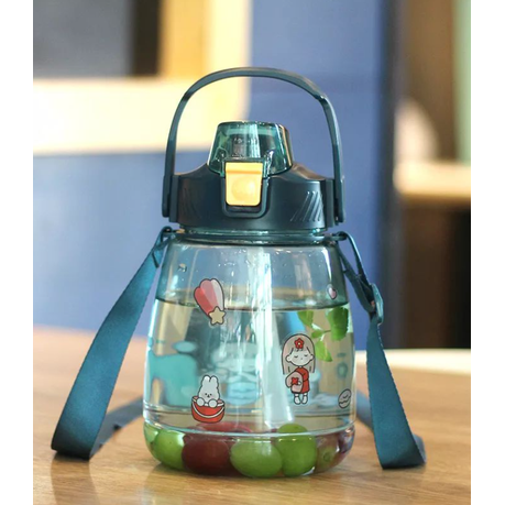 1300ml Water Bottle with Straw Large Capacity Cute Bottle variant image 2