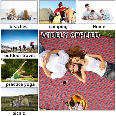 150 x 200cm Folding Picnic Blanket with Carrying Handle variant image 8