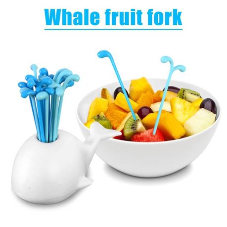 16 Pieces Cute White Whale Pick variant image 3
