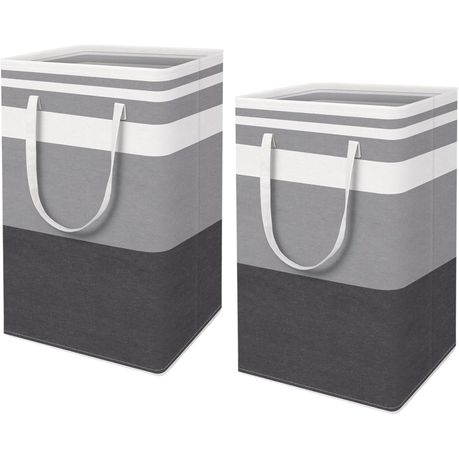 2 Pack 75L Large Waterproof Laundry Basket - Gradient Grey variant image 1