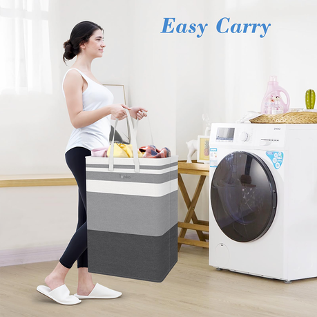2 Pack 75L Large Waterproof Laundry Basket - Gradient Grey variant image 5