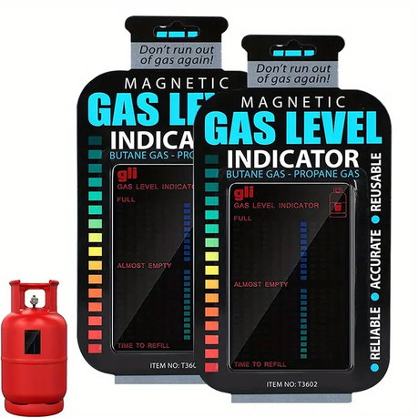 2 Piece Butane Propane Magnetic Gas Level Indicator variant image 2