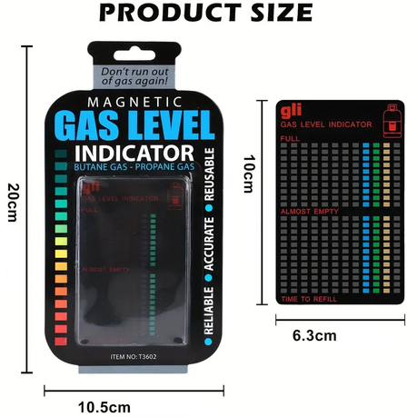 2 Piece Butane Propane Magnetic Gas Level Indicator variant image 6