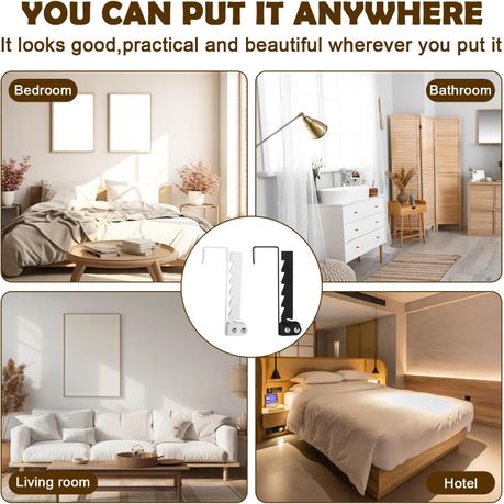 2-Piece Folding Over Door Hanger Over Door Hooks variant image 4
