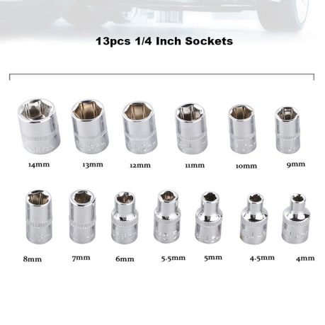 2 Sets of 46Piece 1/4-Inch Socket Set variant image 5