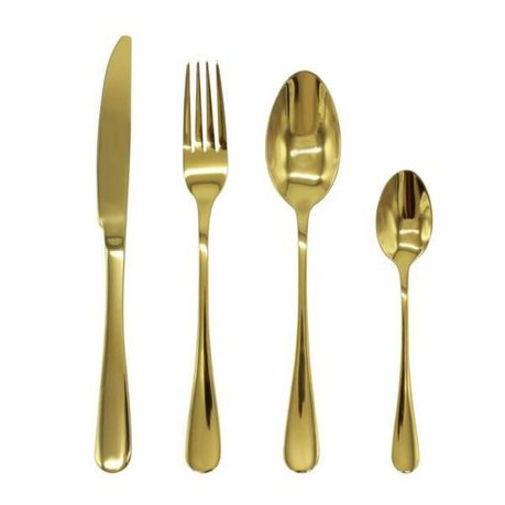 24 Piece Cutlery Set-Gold variant image 2