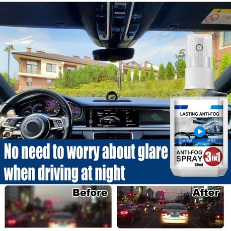 3-In-1 Anti-Fog Glass Spray For Cars - 2 Pack variant image 4