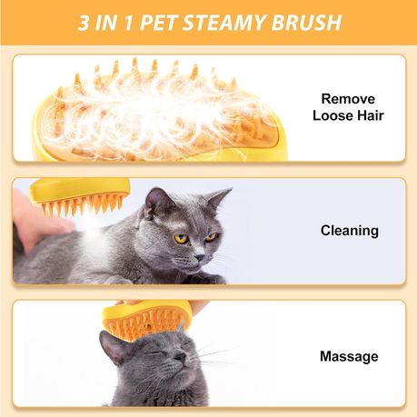 3 in 1 Steamy Water Pet Hair Removal Comb with Steamer variant image 8