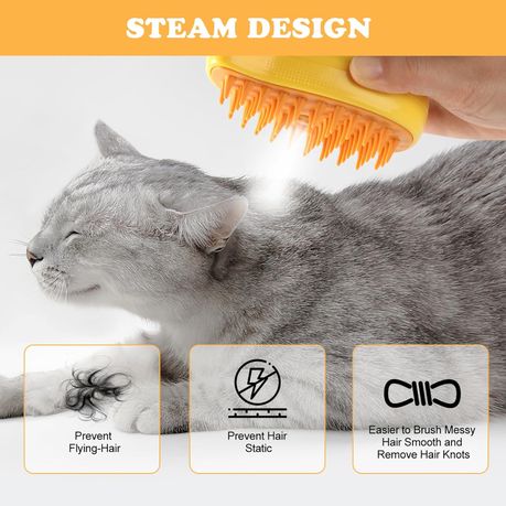 3 in 1 Steamy Water Pet Hair Removal Comb with Steamer variant image 9