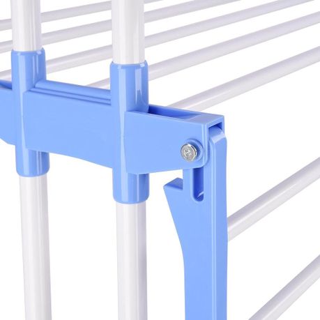 3-Layer Foldable Clothes Hanger With 4 Rolling Wheels variant image 5