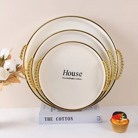 3 Piece Round Modern Multipurpose Fruit Tray Set variant image 4