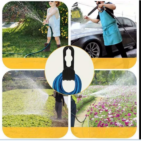 3 Pieces Outdoor Wall-Mounted Watering Hose Hanger variant image 4