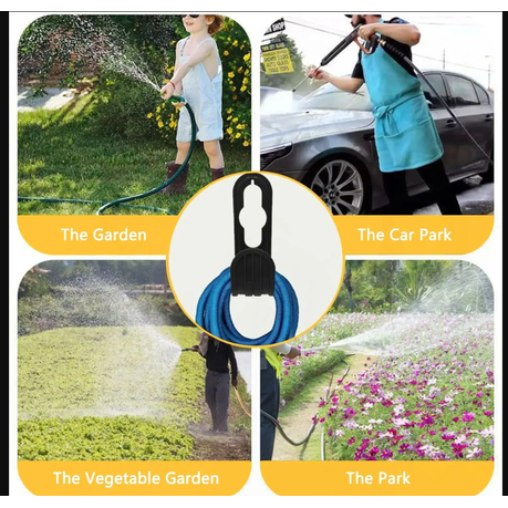 3 Pieces Outdoor Wall-Mounted Watering Hose Hanger variant image 5