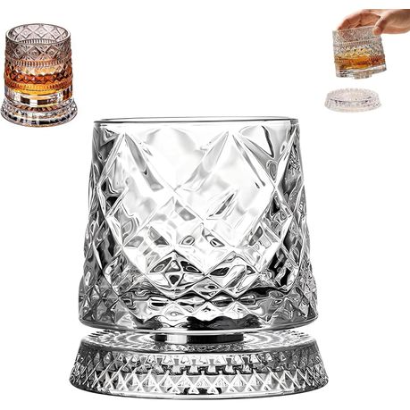 360 Rotating Spinning Premium Crystal Glass with LED Light - SL32836 variant image 3