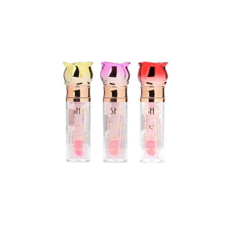 3x Lip Gloss Lilac Flower lid design variant image 2