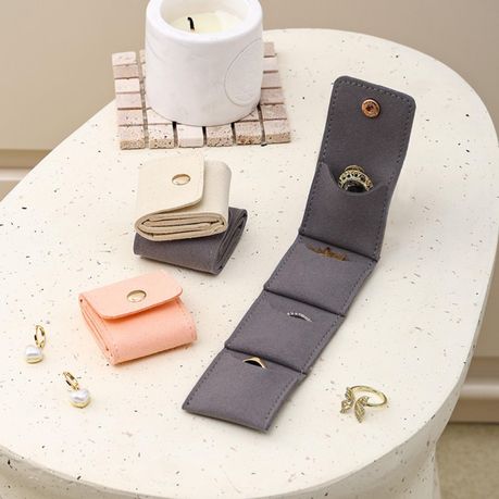 4 Fans Jewelry Storage Bag Earrings Necklace Ring Organizer variant image 3