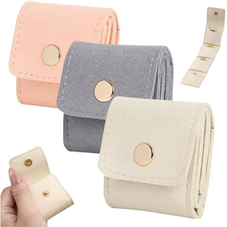 4 Fans Jewelry Storage Bag Earrings Necklace Ring Organizer variant image 5