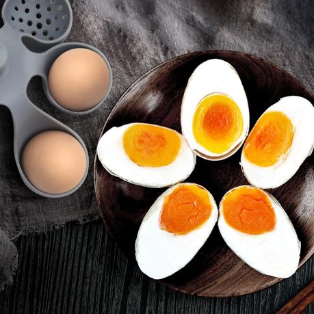 4 Heads Silicone Egg Boiler - Grey variant image 3