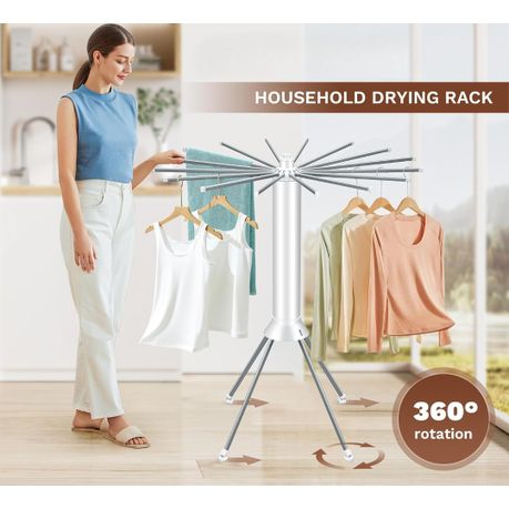 4-Legged Foldable Cloth Drying Rack with Wheels - Heavy-Duty Laundry Rack variant image 8