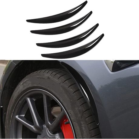 4 Piece Mud Flap Splash Guards Arch Wheel Eyebrows - Black variant image 3
