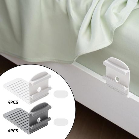 4 piece Multi-Functional Non-slip Bed Sheet Clips variant image 9