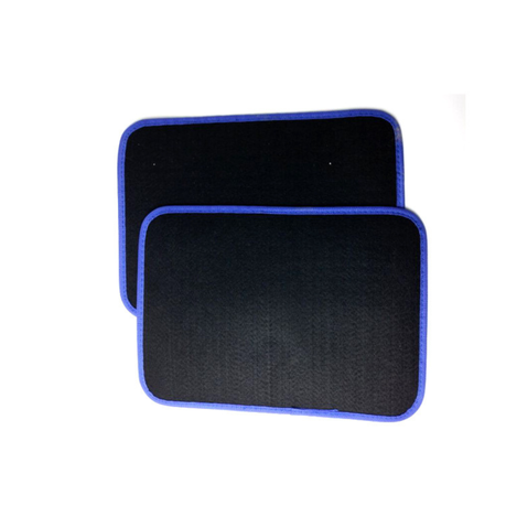 4 Pieces Car Mat, Black & Blue variant image 2