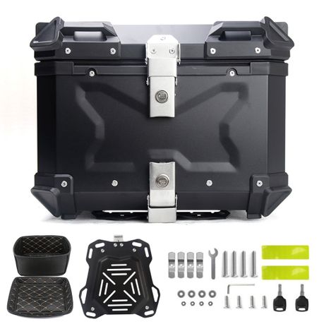 45L Al Motorcycle Top Box Tail Case Rider's Armor of Access Storage variant image 1