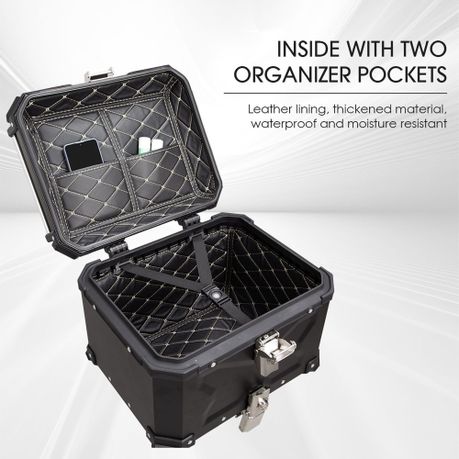 45L Al Motorcycle Top Box Tail Case Rider's Armor of Access Storage variant image 2