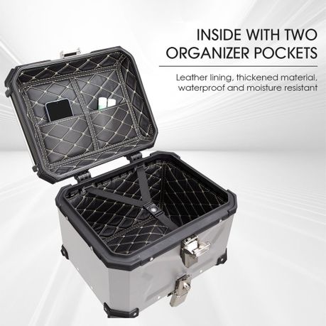 45L Al Motorcycle Top Box Tail Case Rider's Armor of Access Storage variant image 8