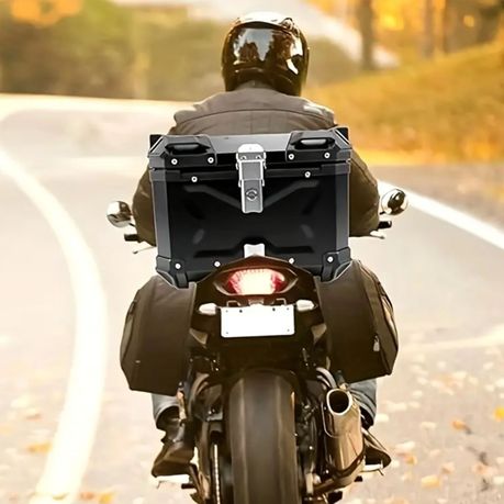 45L Aluminum Motorcycle Top Box Tail Case,with Quick Release Base Plate Set variant image 3