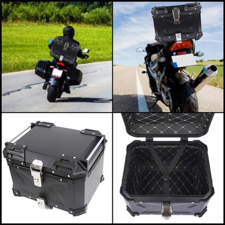 45L Aluminum Motorcycle Top Box Tail Case,with Quick Release Base Plate Set variant image 5