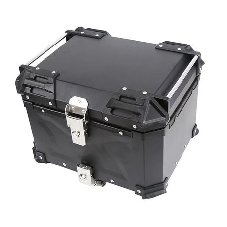 45L Aluminum Motorcycle Top Box Tail Case,with Quick Release Base Plate Set variant image 7