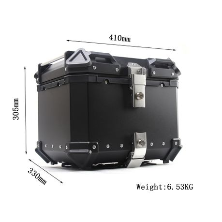 45L Motorcycle Top Case Aluminum Trunk Tour Tail Box with Security Lock variant image 2