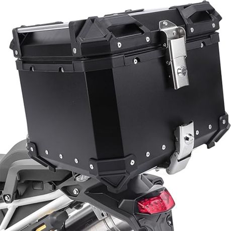 45L Motorcycle Top Case Aluminum Trunk Tour Tail Box with Security Lock variant image 6
