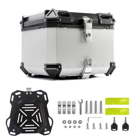 45L Motorcycle Top Case Aluminum Trunk Tour Tail Box with Security Lock variant image 7