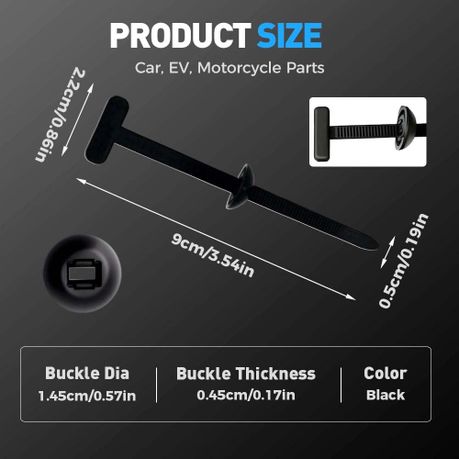 50Pieces Heavy Duty Multipurpose Self-Locking Universal Nylon Cable Ties variant image 5
