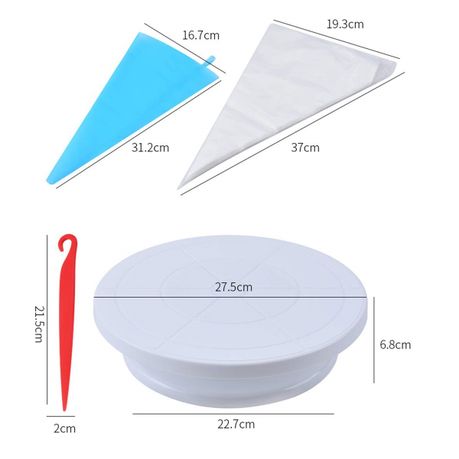 66 Pieces Of Cake Decoration Kit Baking Tools Set variant image 3