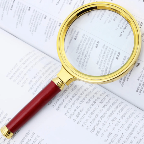 70mm Handheld Magnifier - Gold variant image 3