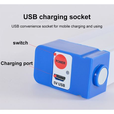 72cm LED Tube Loadshedding Magnetic Suspension USB Rechargeable variant image 3