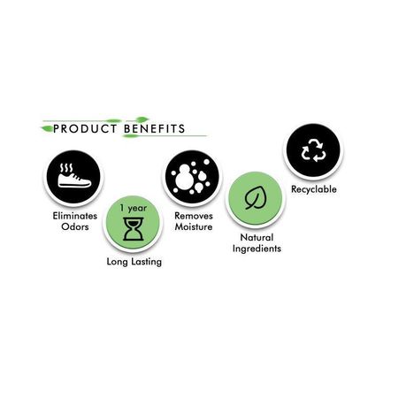 75g x 2 Odor Absorber Home Shoes Refrigerator and Car Activated Charcoal variant image 3
