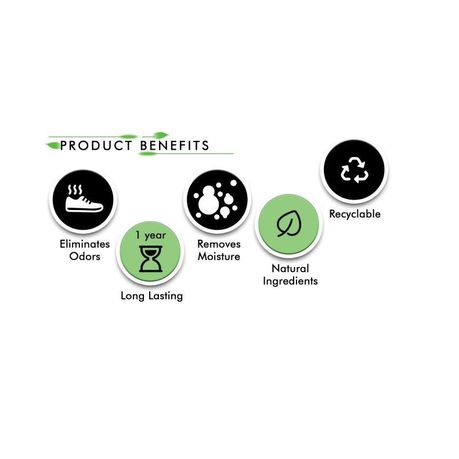 75g x 6 Odor Absorber Home Shoes Refrigerator and Car Activated Charcoal variant image 3