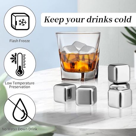 8 Pieces Reusable Cooling Whiskey Chilling Rock variant image 5