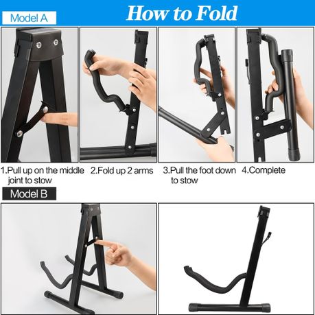 A-Frame Foldable Guitar Holder Guitar Stand Vertical Dual-use Guitar Stand variant image 4