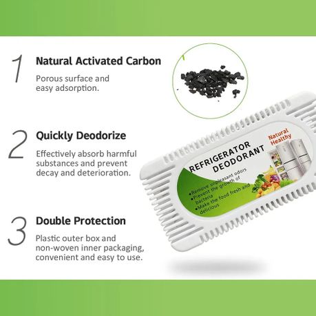 Activated Charcoal Fridge , Freezer Refrigerator Deodorizer Air Freshener variant image 2