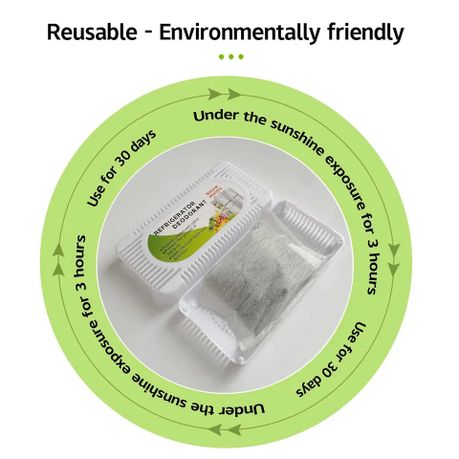 Activated Charcoal Fridge , Freezer Refrigerator Odor Eliminator variant image 7