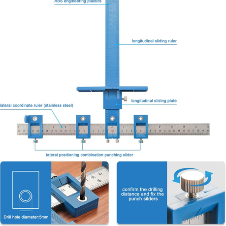 Adjustable Punch Locator Drill Template Guide variant image 4